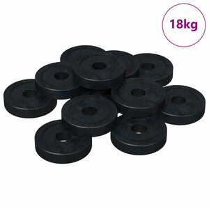 vidaXL odpowiedni do podkładki płaskiej 36000 pcs Czarny &empty;15 x 3 mm