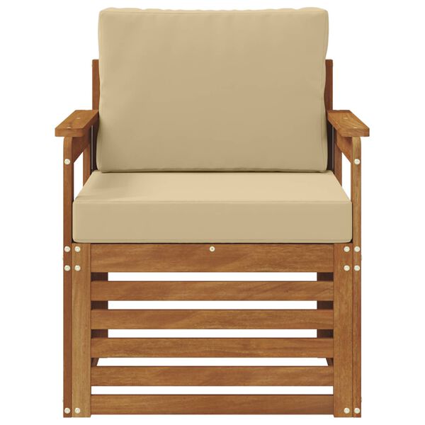 vidaXL Zestaw sof na zewnątrz Lite drewno akacjowe i poliester