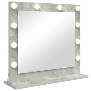vidaXL Lustro toaletowe Betonowy szary 60 x 55 x 18 cm Prostokątny