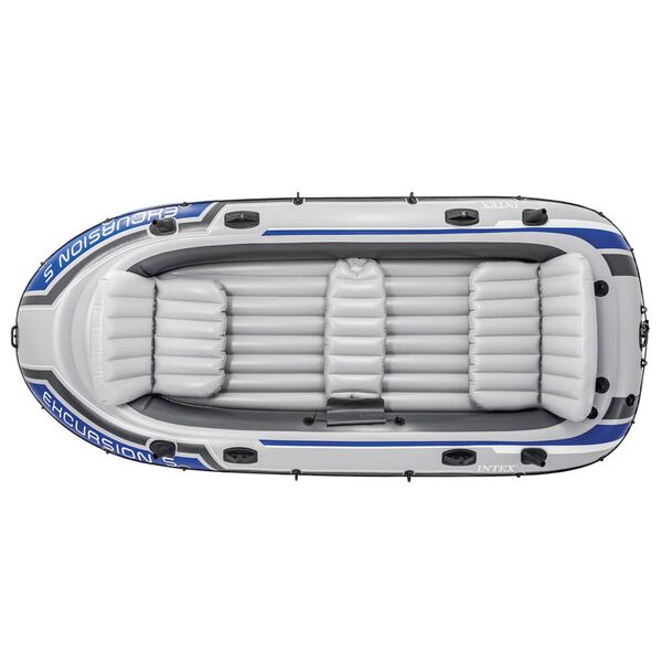 Intex Nadmuchiwany ponton Excursion 5 z silnikiem i uchwytem