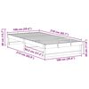 vidaXL Ramka ł&oacute;żka Biały 100 x 210 cm Lite drewno sosnowe