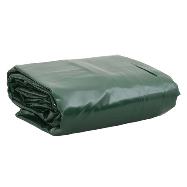 vidaXL Plandeka, zielona, 5x8 m, 650 g/m&sup2;