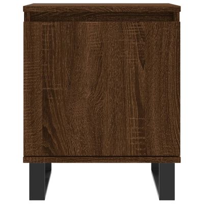 vidaXL Szafka nocna, brązowy dąb, 40x30x50 cm, materiał drewnopochodny