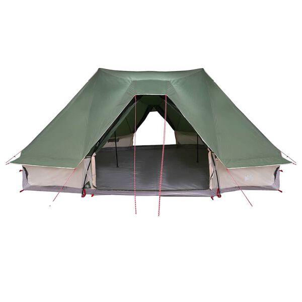 vidaXL Rodzinny namiot tipi z dachem Zielony 680 x 430 x 270 cm