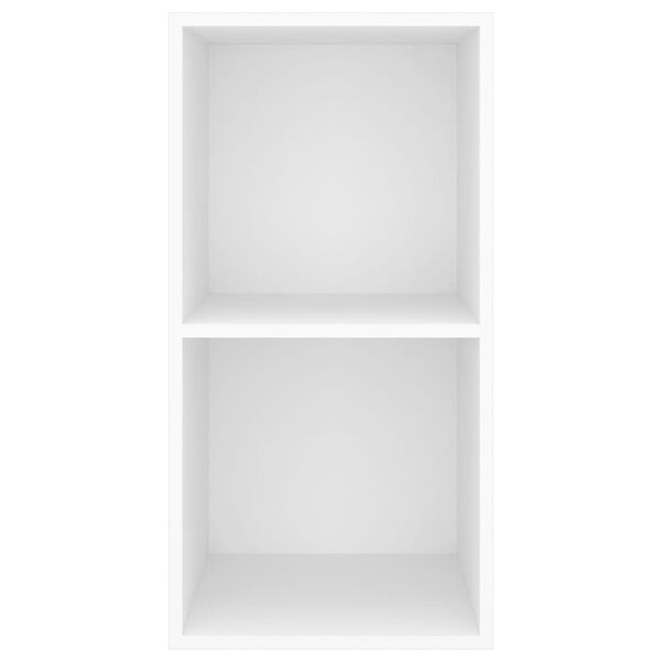 vidaXL Wisząca szafka TV, biała, 37x37x72 cm, materiał drewnopochodny