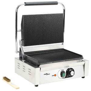 vidaXL Opiekacz do panini, żebrowany, 2200 W, 43x30,5x20 cm
