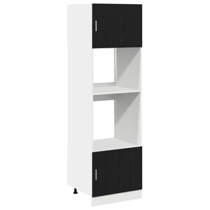 vidaXL Szafka wisząca Czarny Dąb 60 x 57 x 207 cm Drewno inżynieryjne