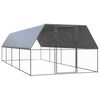 vidaXL Klatka zewnętrzna dla kurcząt, 3x8x2 m, stal galwanizowana