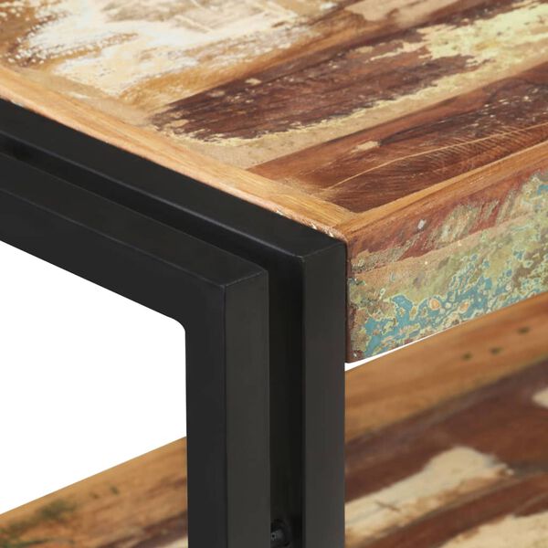 vidaXL Stolik typu konsola, 90 x 30 x 75 cm, lite drewno z odzysku