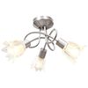 vidaXL Lampa sufitowa ze szklanymi kloszami na 3 żar&oacute;wki E14, tulipany