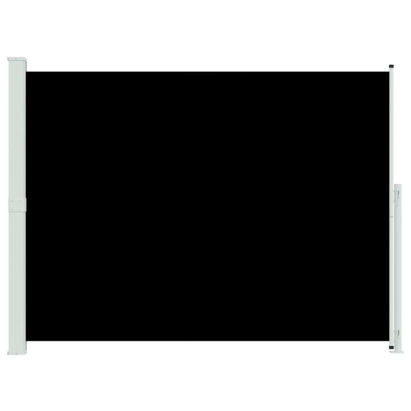 vidaXL Zwijana markiza boczna na taras, 220x300 cm, czarna