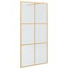 vidaXL Ściana prysznicowa typu walk-in złoty 100 x 195 cm