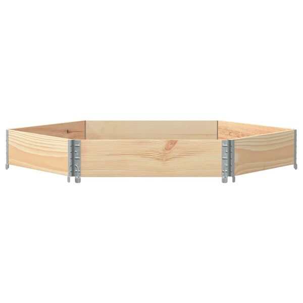 vidaXL Podwyższona donica, sześciokątna, 160x160 cm, sosnowa