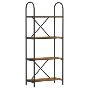 vidaXL P&oacute;łka na książki 4 poziomy 60 x 30 x 146 cm Drewno inżynieryjne