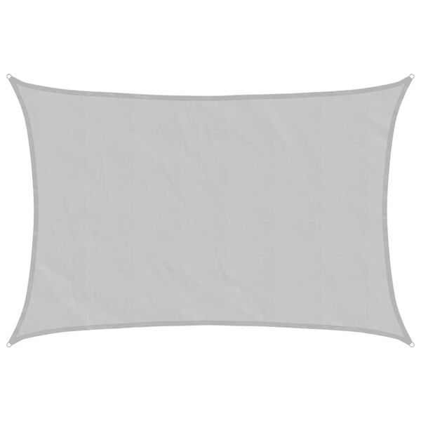vidaXL Żagiel przeciwsłoneczny, jasnoszary, 5x3 m, 100% poliester