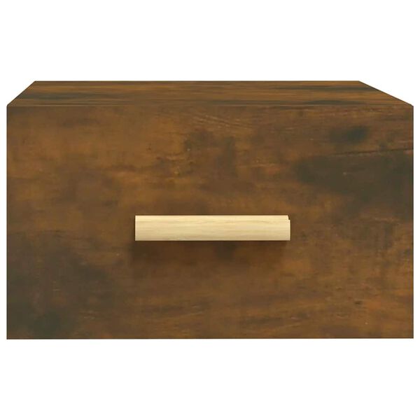 vidaXL Wiszące szafki nocne, 2 szt., przydymiony dąb, 35x35x20 cm