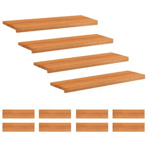 vidaXL Nakładki na schody 12 szt. 90 x 30 x 2 cm Jasny Brąz