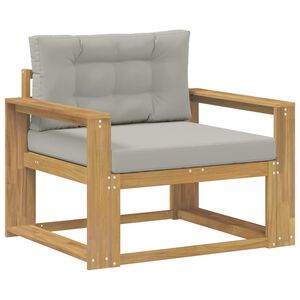 vidaXL Środkowa sofa ogrodowa Poliester Biały