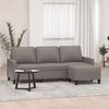 vidaXL 3-osobowa sofa z podn&oacute;żkiem, taupe, 180 cm, tkaniną