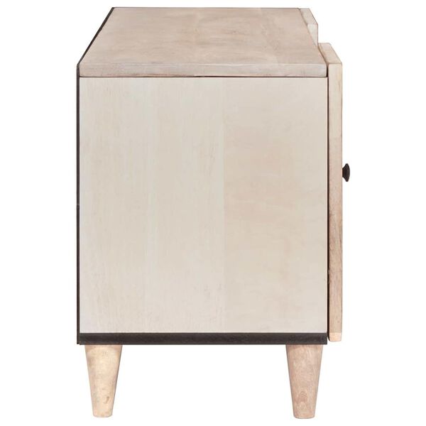 vidaXL Jednostki telewizyjne z szufladą z p&oacute;łką Biały 105 x 33 x 46 cm