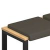 vidaXL Poduszka na ławkę 2 szt. Ekosk&oacute;ra Szary Głębokość 35 cm