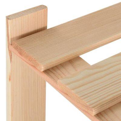 vidaXL Regał z 3 półkami, 60x28,5x90 cm, drewno sosnowe