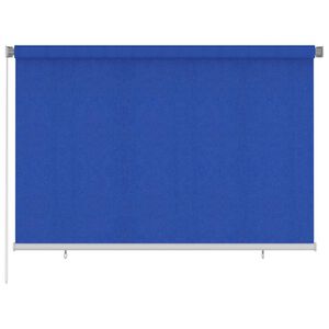 vidaXL Roleta zewnętrzna, 225(szer.)x140(wys.) cm, niebieska, HDPE