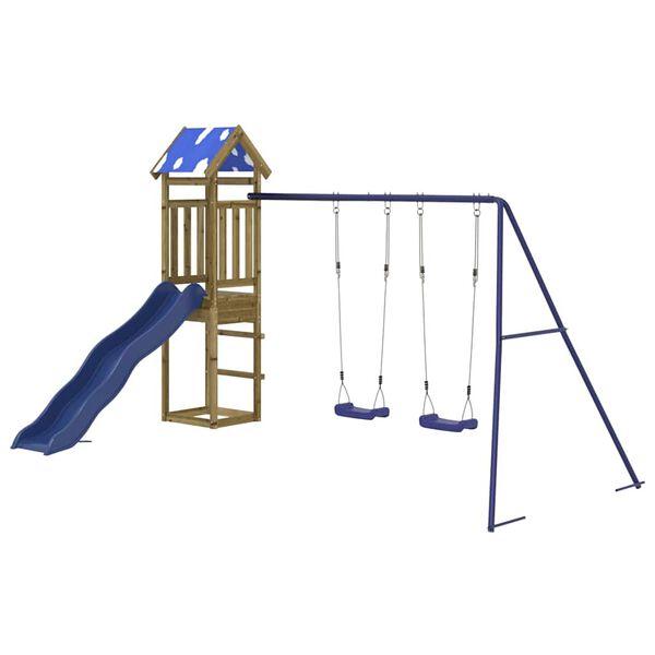 vidaXL Plac zabaw do ogrodu, impregnowane drewno sosnowe