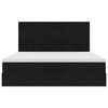 vidaXL Rama łóżka otomana z materacami, czarna, 180x200 cm, aksamit