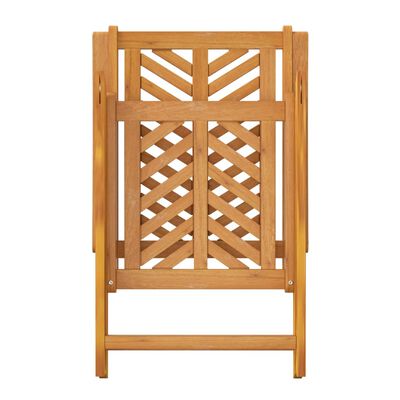vidaXL Rozkładane krzesła ogrodowe, 2 szt., lite drewno akacjowe