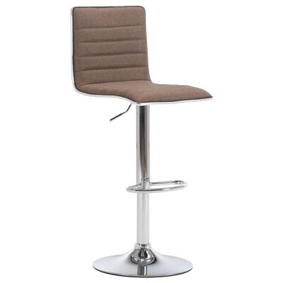 vidaXL Krzesło barowe, taupe, tapicerowane tkaniną
