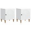 vidaXL Szafka Nocna 2 pcs Biały 43 x 34,5 x 50 cm Drewno inżynieryjne