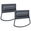 vidaXL Uchwyty do szafek 2 szt. Antracyt 85 x 45 mm Metal
