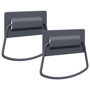 vidaXL Uchwyty do szafek 2 szt. Antracyt 85 x 45 mm Metal