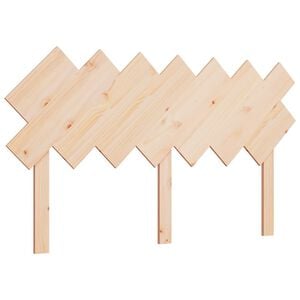 vidaXL Wezgłowie ł&oacute;żka, 151,5x3x81 cm, lite drewno sosnowe