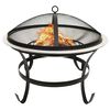 vidaXL Palenisko i grill 2-w-1, z pogrzebaczem, 56x56x49 cm, stal