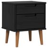 vidaXL Szafka Nocna MOLDE Czarny 40 x 35 x 48 cm Lite drewno sosnowe