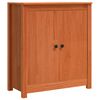 vidaXL Bufet Woskowy Brąz 70 x 35 x 80 cm Lite drewno sosnowe