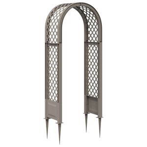 vidaXL R&oacute;żany łuk z kolcami Szary 97 x 43 x 218 cm PP