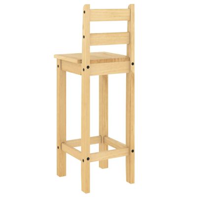vidaXL Krzesła barowe, 2 szt., lite drewno sosnowe