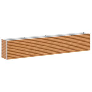 vidaXL Podniesiona rabata ogrodowa 390 x 50 x 68 cm Stal Galwanizowana