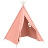 vidaXL Namiot dziecięcy tipi, z torbą, peach skin, r&oacute;ż, 120x120x150 cm