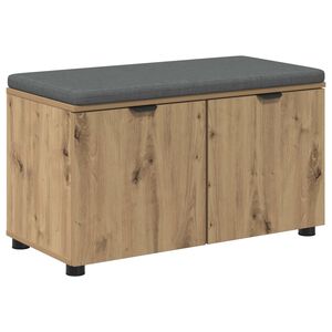 vidaXL Ławka w przedpokoju Dąb Rzemieślniczy 80 x 38 x 46 cm