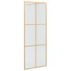 vidaXL Ściana prysznicowa typu walk-in złoty 80 x 195 cm