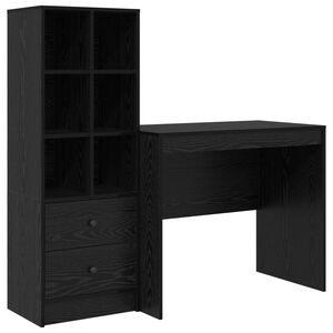 vidaXL Biurko Czarny Dąb 135,5 x 50 x 127 cm 2 szt.