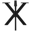 vidaXL Noga do stołu jadalnego Spider Shape Czarny 85x85x(72-73) cm Stal