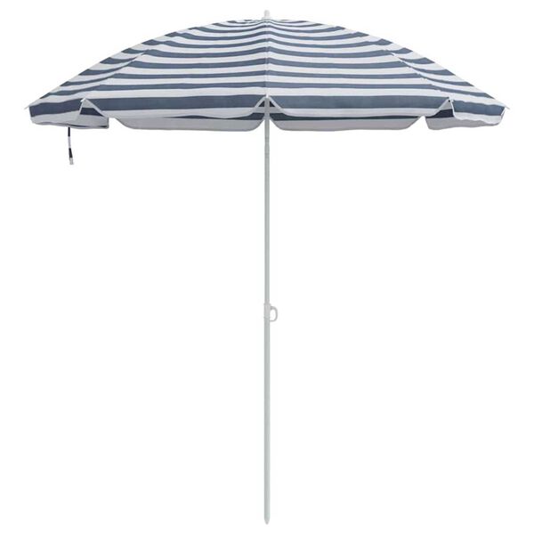 vidaXL Parasol plażowy Niebieski 263 x 263 x 272 cm Poliester i Metal