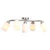 vidaXL Lampa sufitowa z ceramicznymi kloszami na 5 żar&oacute;wek E14, biała