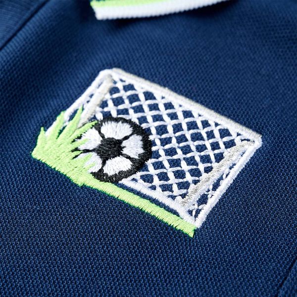 Koszulka dziecięca polo, granatowa, 116