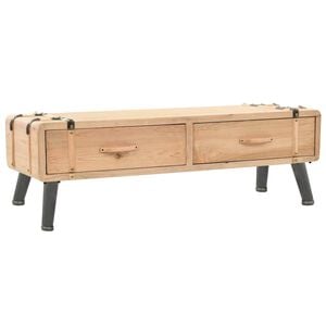 vidaXL Szafka pod telewizor, lite drewno jodłowe, 120 x 33 x 35 cm
